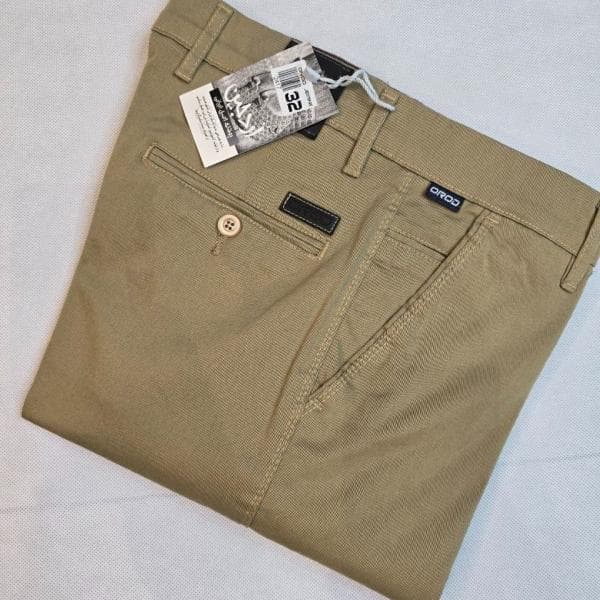 شلوار (رنگ کرم) مردانه کتان کلاسیک - تصویر 1