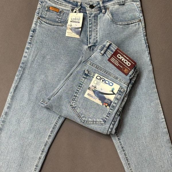 شلوار (آبی آسمانی روشن) جین رگولار خلیج فارس