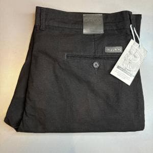 شلوار کارون (لینن) مشکی اردجین