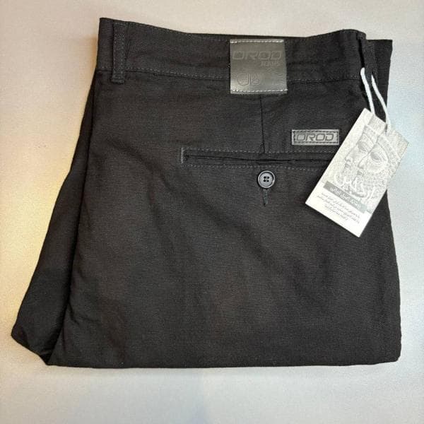 شلوار کارون (لینن) مشکی اردجین