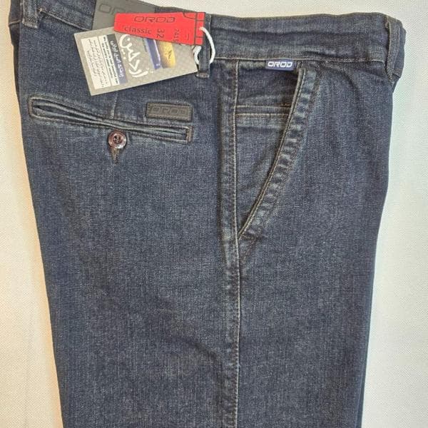 شلوار مردانه (زمینه قهوه ای) کلاسیک جیب کراس