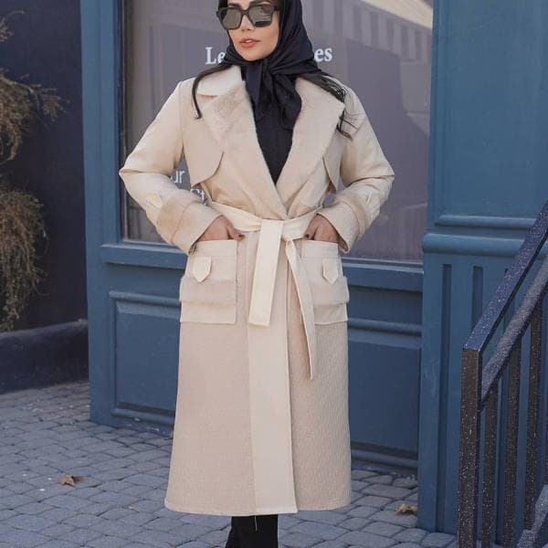 بارانی بلند ترکیبی