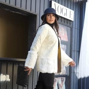 کت خزدار ملیله دوزی