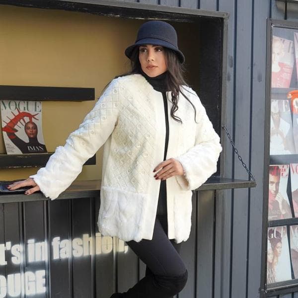 کت خزدار ملیله دوزی - تصویر 2