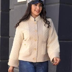 کت کراپ یقه دیپلمات