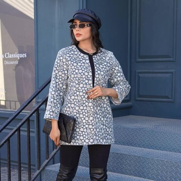 کت مخمل برجسته سوزندوزی - تصویر 1