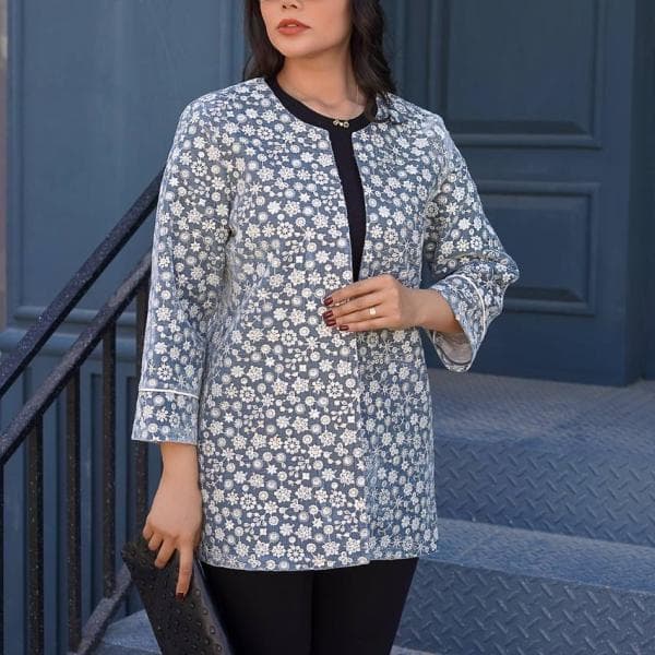 کت مخمل برجسته سوزندوزی - تصویر 2