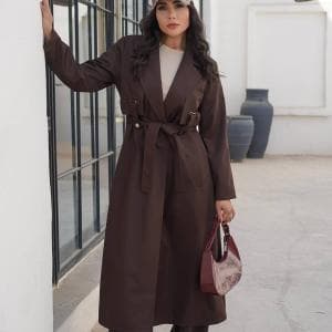 بارانی بلند کتان