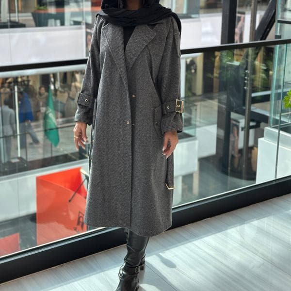 پالتو بلند زنانه کد1768 - تصویر 2