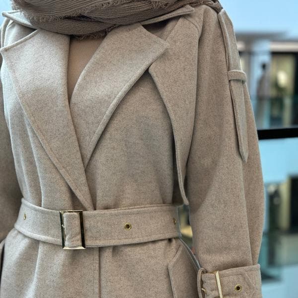 پالتو بلند زنانه کد1768 - تصویر 1