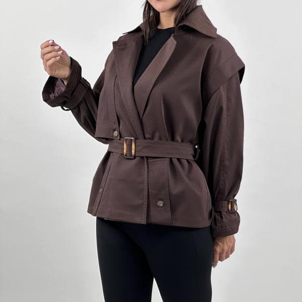 ترنچ کت کوتاه کد 1571 - تصویر 3