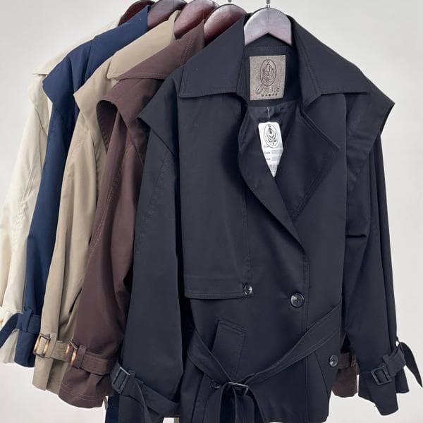 ترنچ کت کوتاه کد 1571 - تصویر 6