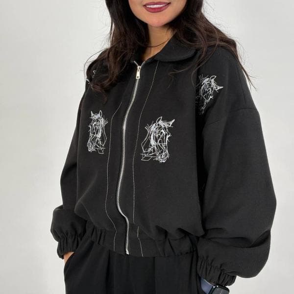 بامبر جکت موهر کد 1720 - تصویر 4