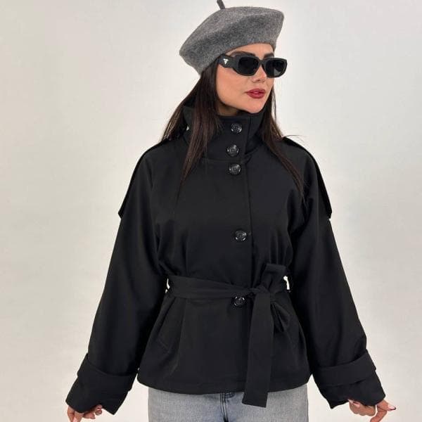 بارانی کوتاه کد 1743 - تصویر 1