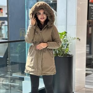 کاپشن شمعی خزدار کد 1713