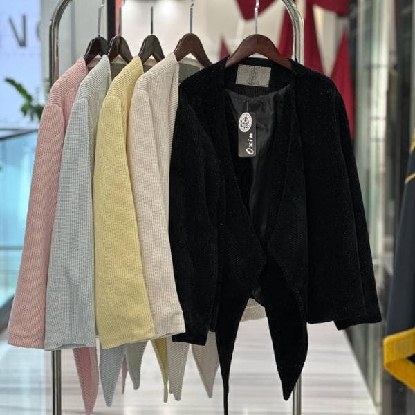 ژاکت شال دار کد 1719 - تصویر 3