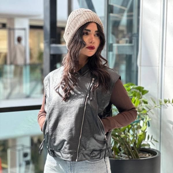 کت چرم زنانه کد 1705 - تصویر 1