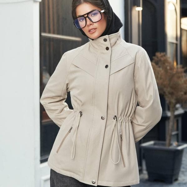 کاپشن یقه قیفی کد 2810