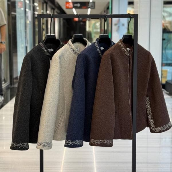 کت گلدوزی پاییزه کد 2778 - تصویر 2