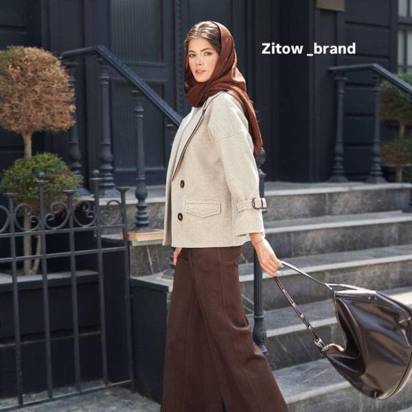 کت یقه مغزی کد 2750 - تصویر 2