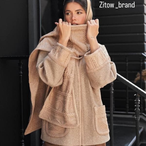 کت 2 جیب شال دار کد 2748 - تصویر 2