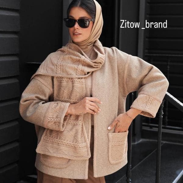 کت 2 جیب شال دار کد 2748 - تصویر 1