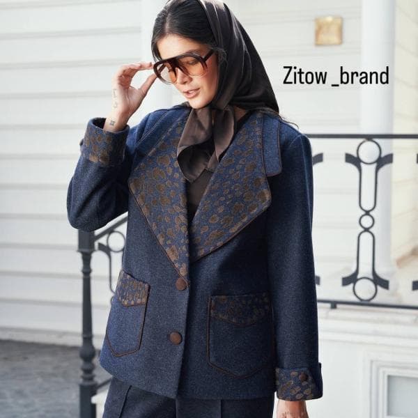 کت یقه امریکایی کد 2754 - تصویر 1