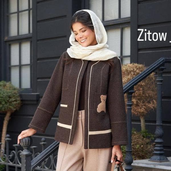 کت فوتر جیب خرسی کد 2763 - تصویر 1