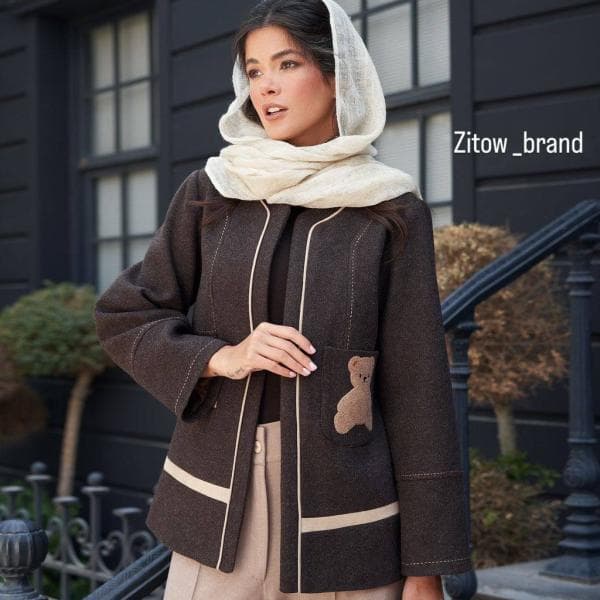 کت فوتر جیب خرسی کد 2763 - تصویر 2