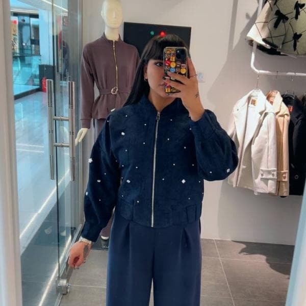 بامبر جکت نگین دار - تصویر 1