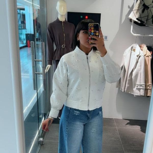 بامبر جکت نگین دار - تصویر 2