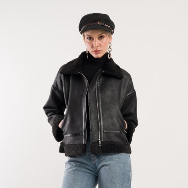 کت چرم بوفالو کد 1739 - تصویر 2