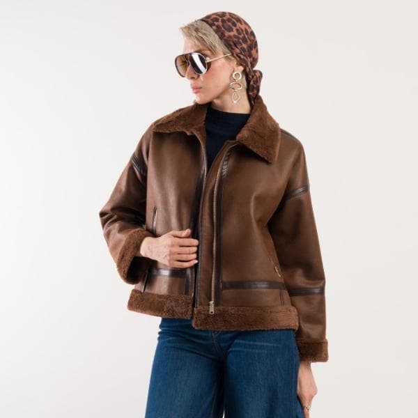 کت چرم بوفالو کد 1739 - تصویر 1