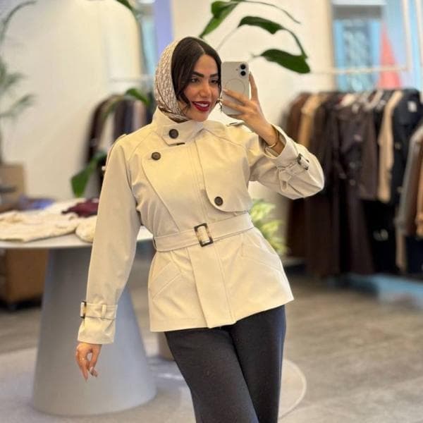 بارانی یقه ایستاده کد 205 - تصویر 1