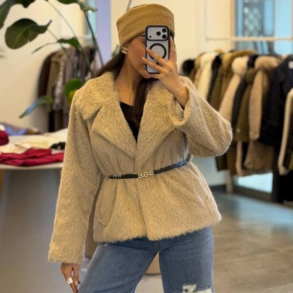 کت خز زنانه کد 0185 - تصویر 2