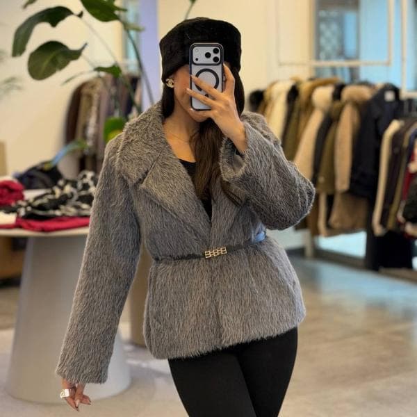 کت خز زنانه کد 0185 - تصویر 3