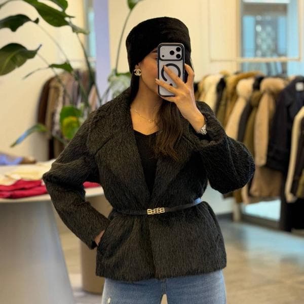 کت خز زنانه کد 0185 - تصویر 4