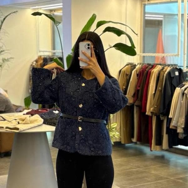 کت گلدوزی پشمی کد 0144 - تصویر 3