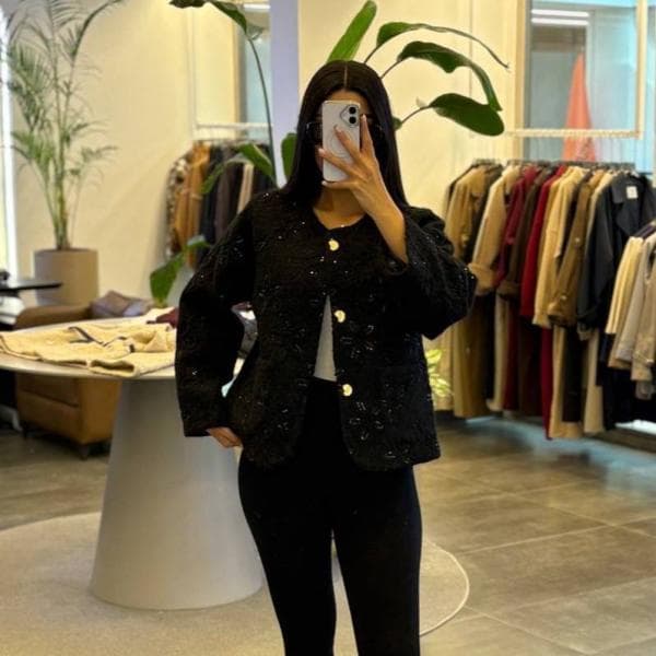 کت گلدوزی پشمی کد 0144 - تصویر 1