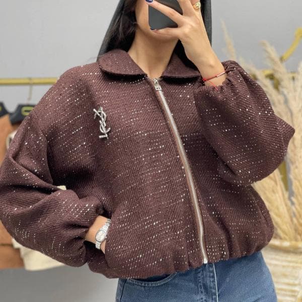 بامبر جکت یقه شکاری کد 0180 - تصویر 2