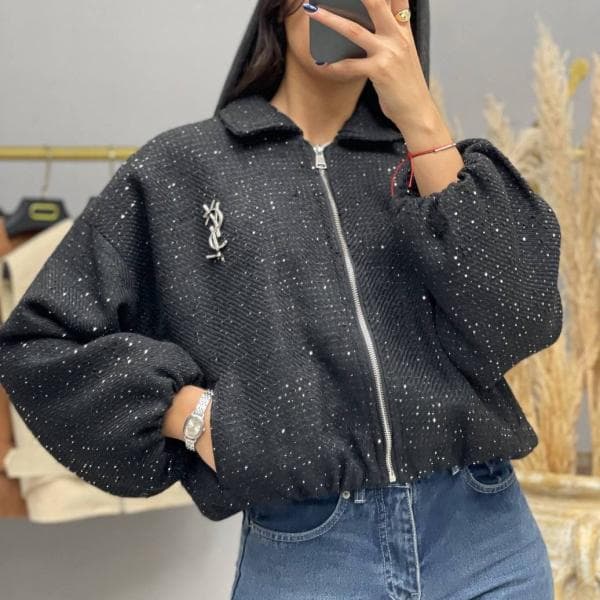 بامبر جکت یقه شکاری کد 0180 - تصویر 1