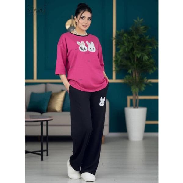 ست لباس راحتی بگ طرح خرگوش - تصویر 2