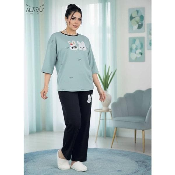 ست لباس راحتی بگ طرح خرگوش - تصویر 6