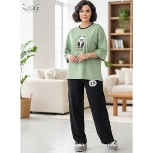 ست لباس راحتی بگ طرح پاندا