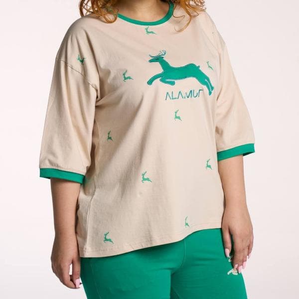 ست لباس راحتی بگ طرح گوزن - تصویر 1