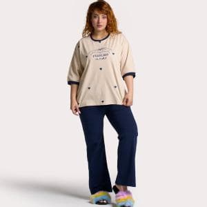 ست لباس راحتی بگ طرح قلب