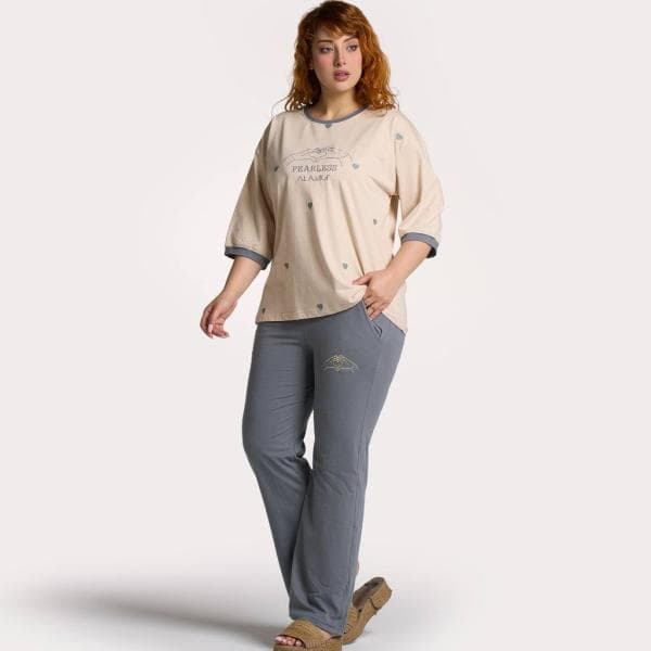 ست لباس راحتی بگ طرح قلب - تصویر 3