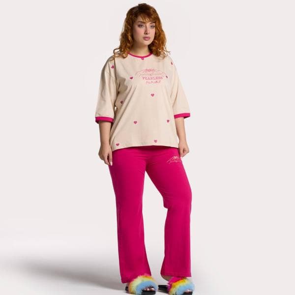 ست لباس راحتی بگ طرح قلب - تصویر 4