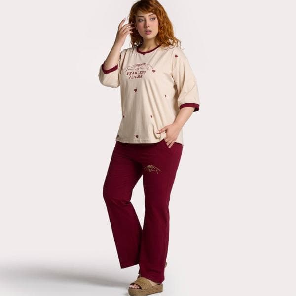 ست لباس راحتی بگ طرح قلب - تصویر 6