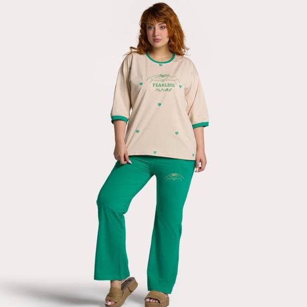 ست لباس راحتی بگ طرح قلب - تصویر 2